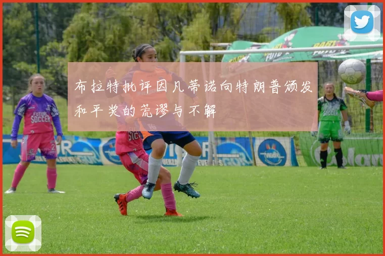 布拉特批评因凡蒂诺向特朗普颁发和平奖的荒谬与不解